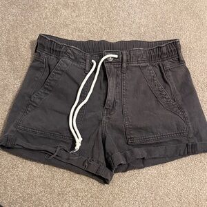 American Eagle Outfitters Dark Gray High Waist Shorts